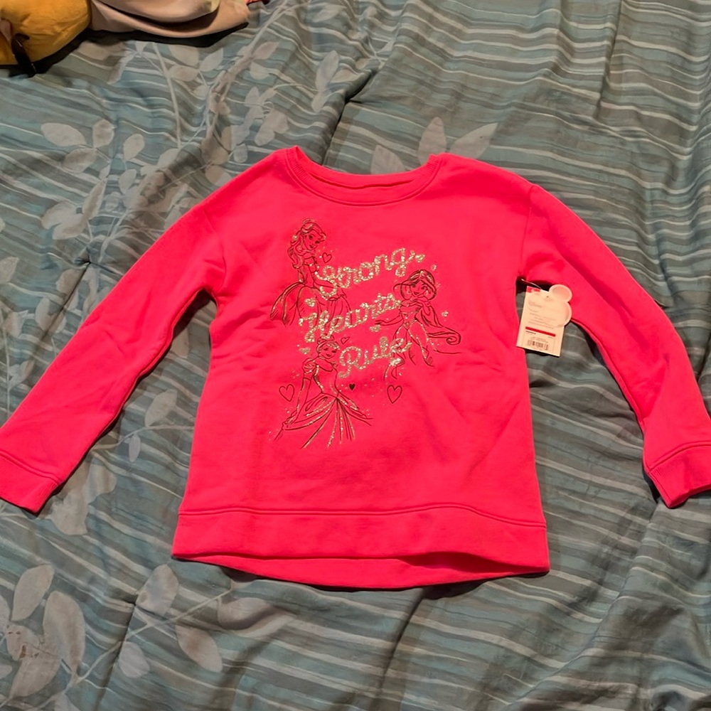 Kids (girls) pink Disney princess sweatshirt